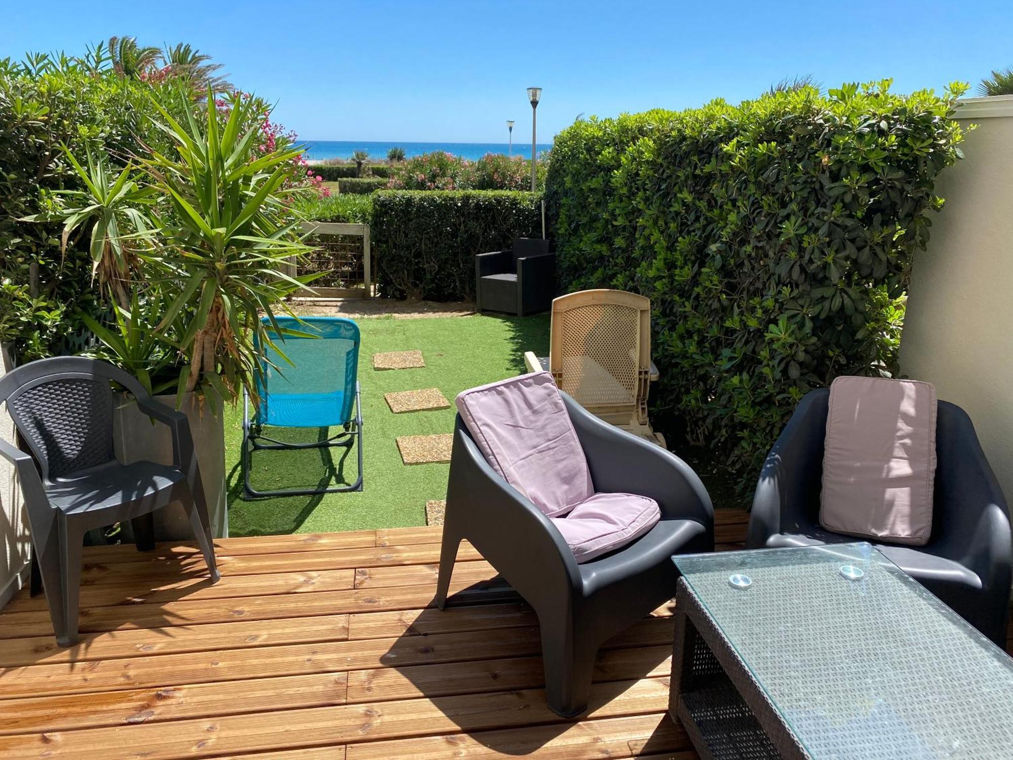 Ferienwohnung Les Pieds Dans L'Eau Canet-en-Roussillon Exterior foto